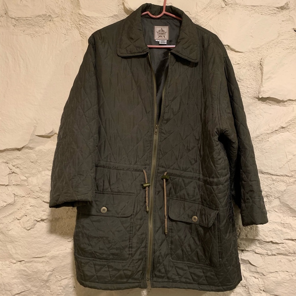 AMI Quilted Silk Jacket